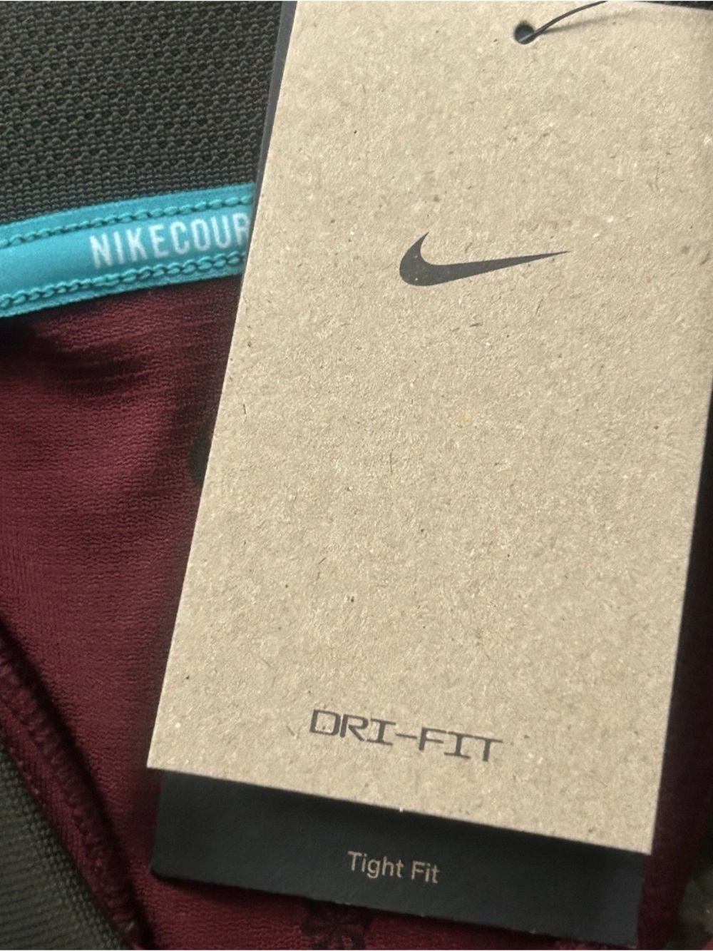 Nike Court Slam Tennis Tank Top Tight Fit Red Women's Size Large FZ6752-619 - Picture 3 of 7